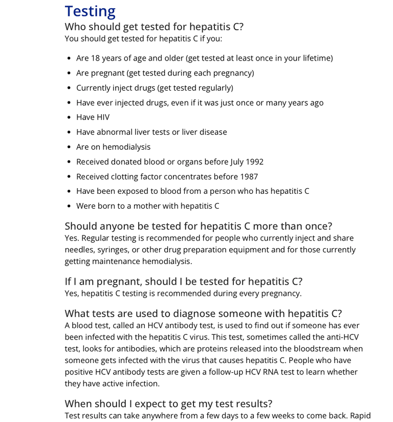 Hepatitis c treatment